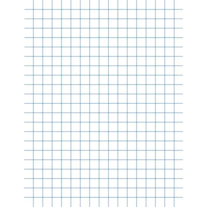 School Smart Graph Papers - 8-1/2 x 11 , 1/4 Rule, Two Sides - Pack of 500, White - Image 1